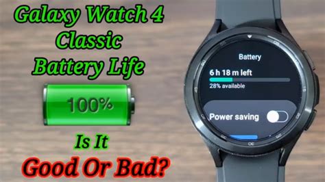 Samsung watch 4 battery life